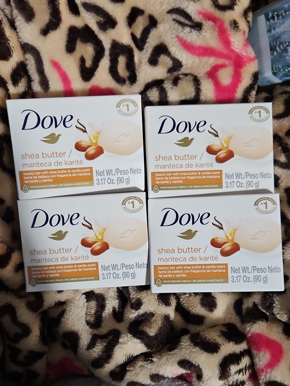 Dove Shea Butter Beauty Bar Lot Of 4